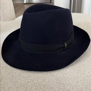Stylish Navy Fedora Hat